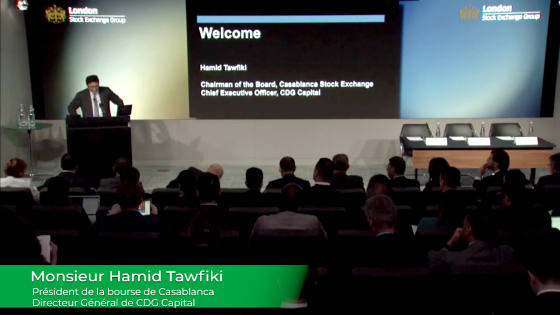 Discours d'ouverture de M. Hamid Tawfiki à la 4ème édition du Capital Markets Day à Londres.